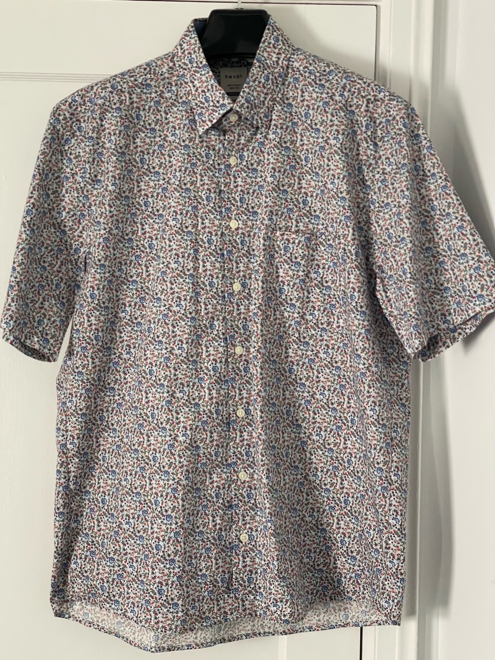 Short-Sleeve Button-Down Shirt - Multicolor Floral